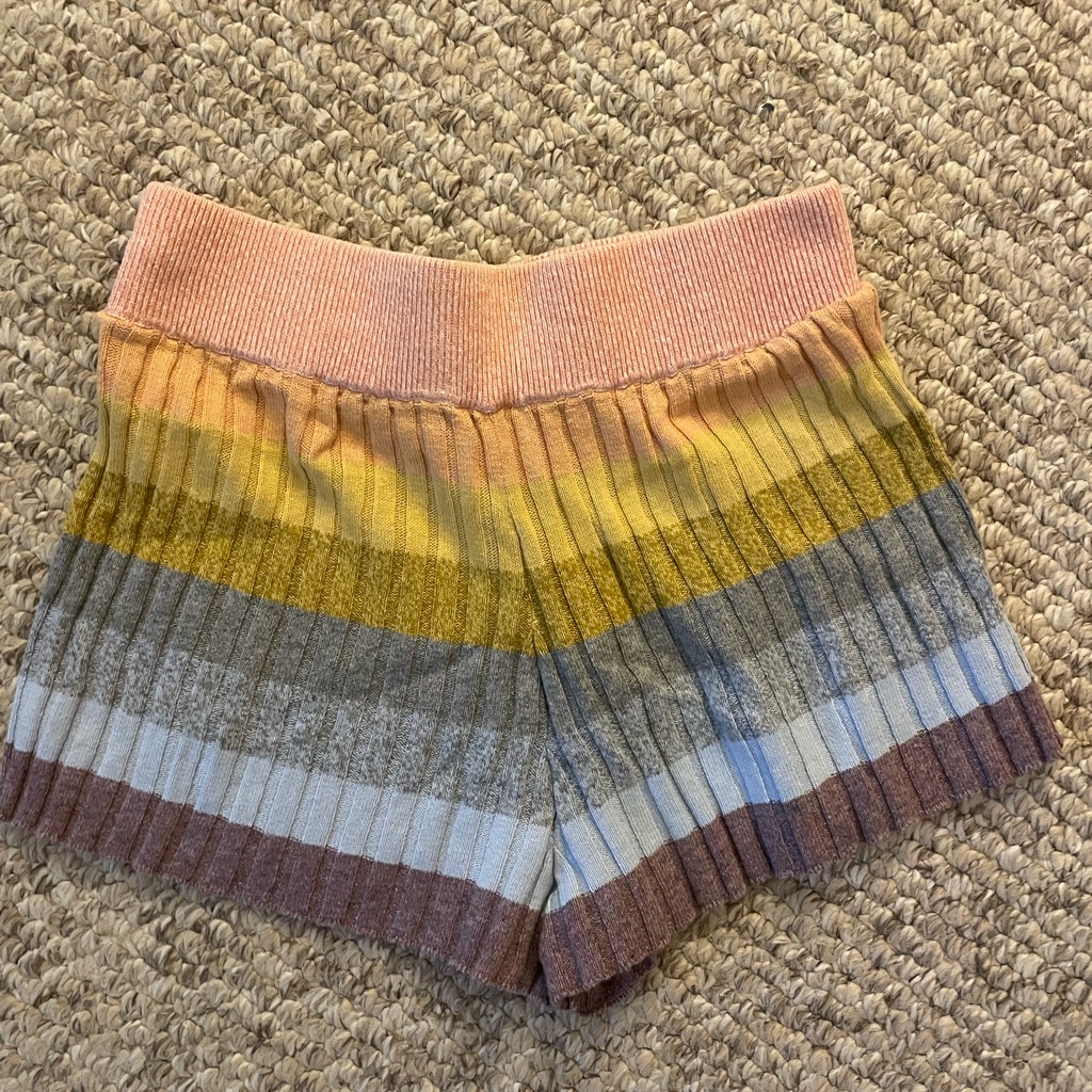 Saylor Striped Multicolor Knit Women's Shorts